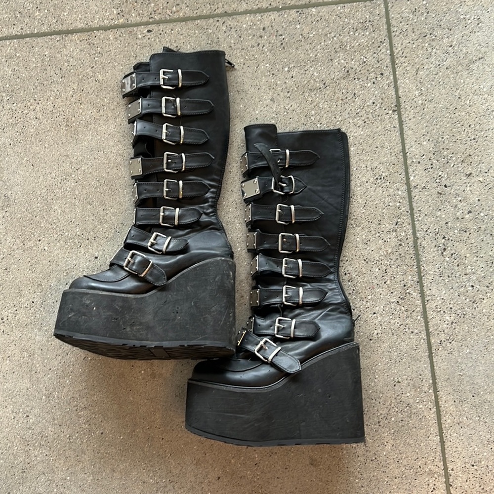 Wide Calf Trinity Boots Dolls Kill